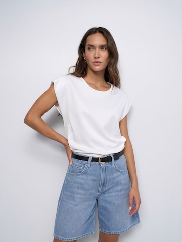 Salsa Jeans Shirt in Wit: voorkant