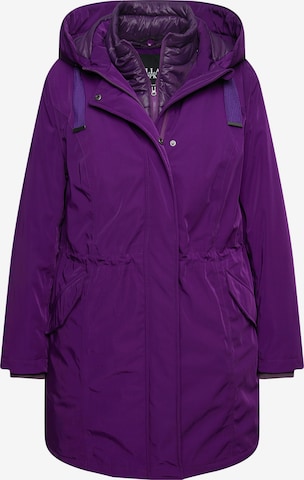 Ulla Popken Winterparka in Lila: voorkant