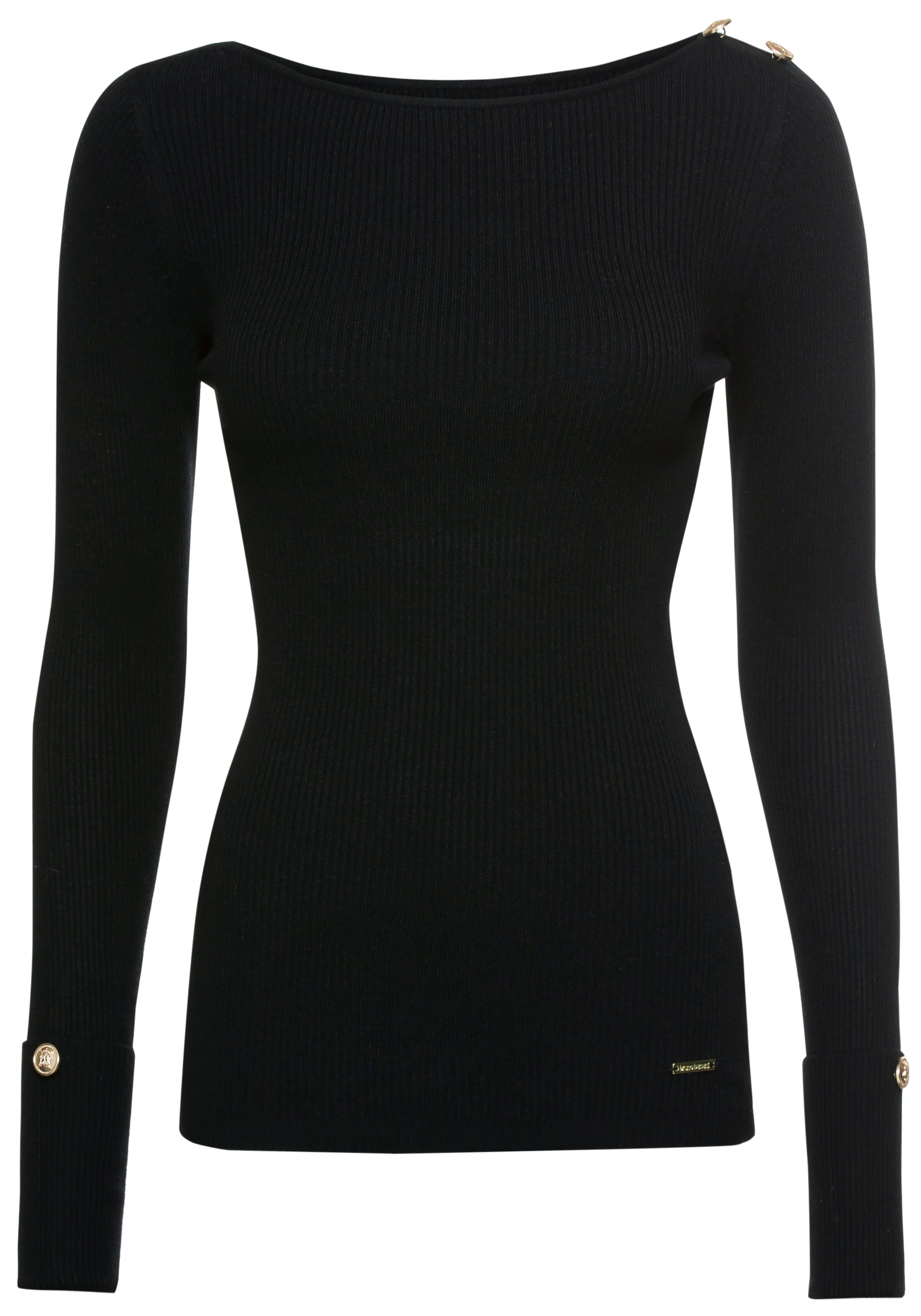 Bruno Banani Sweater in Black: front