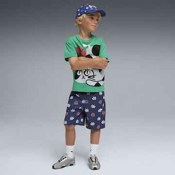 PUMA Regular Trousers 'Sporty Cats' in Blue