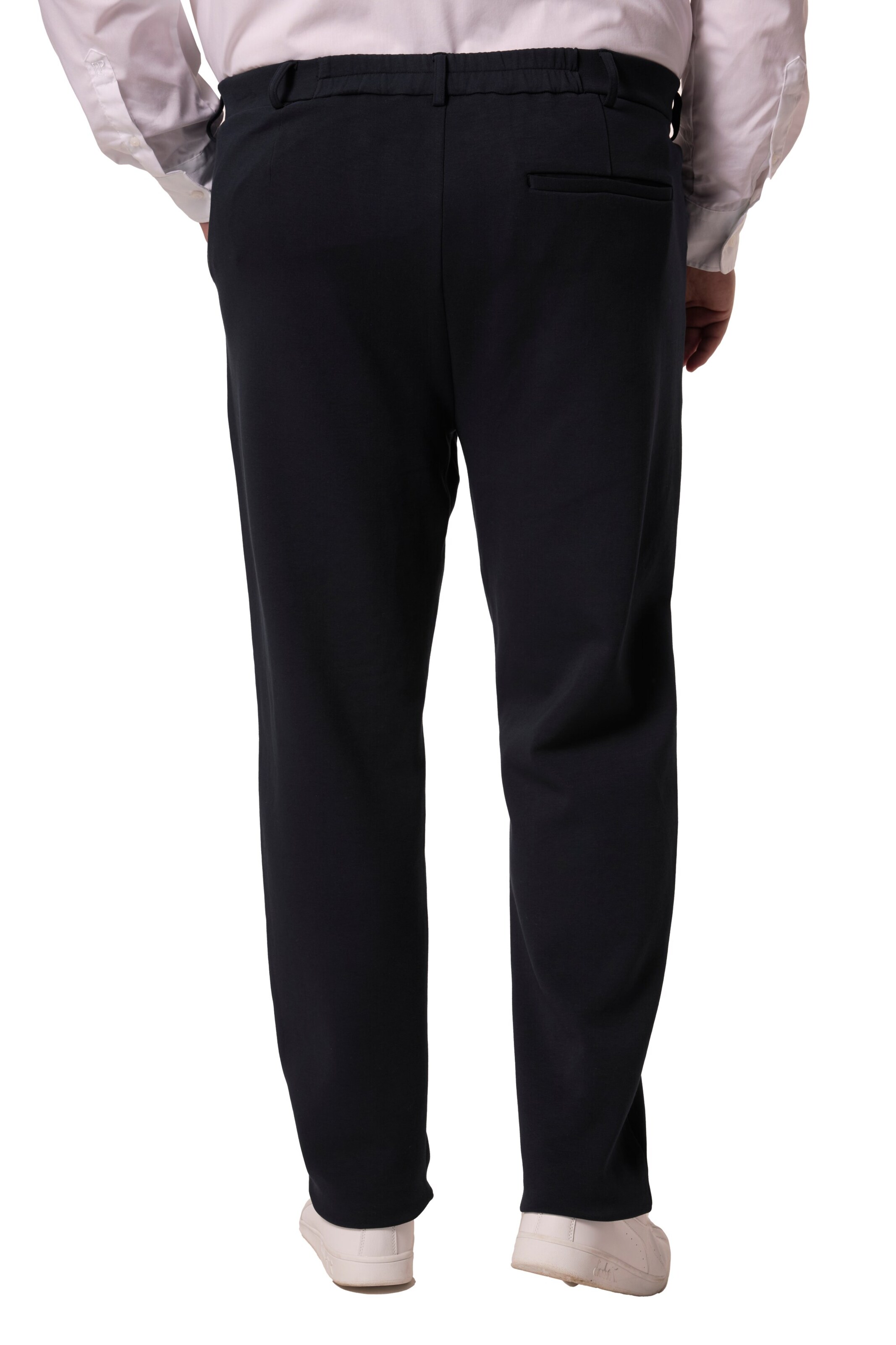 Men Plus Regular Pants in Blue: front