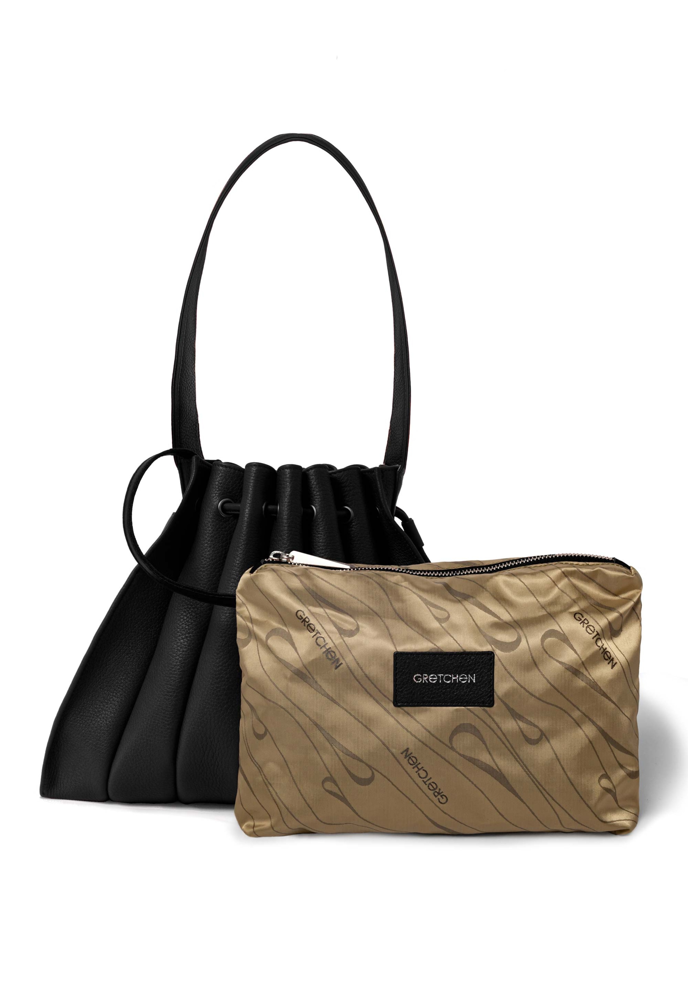 Gretchen Shoulder Bag 'Fan' in Black