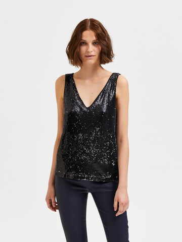 SELECTED FEMME Top 'Miley' in Black: front