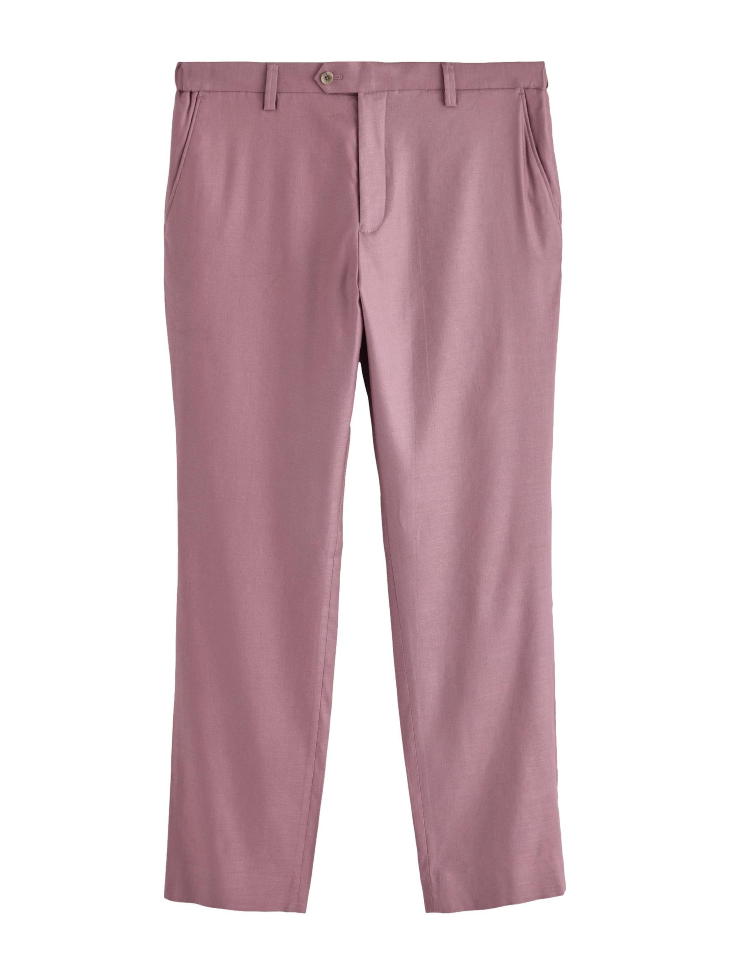 Slimfit Pantaloni con piega frontale di Next in rosa: frontale
