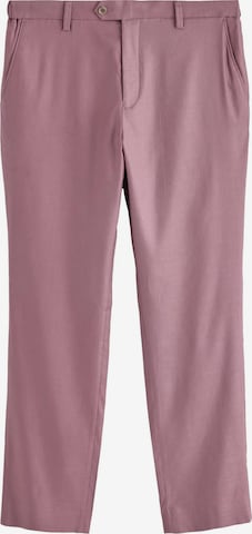 Slimfit Pantaloni con piega frontale di Next in rosa: frontale