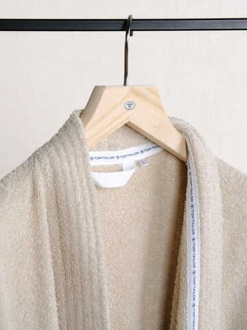 TOM TAILOR Long Bathrobe in Beige