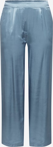 Guido Maria Kretschmer Curvy Regular Pleat-Front Pants 'Viktoria' in Blue: front