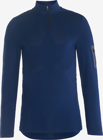 Spyder Functioneel shirt in Blauw: voorkant