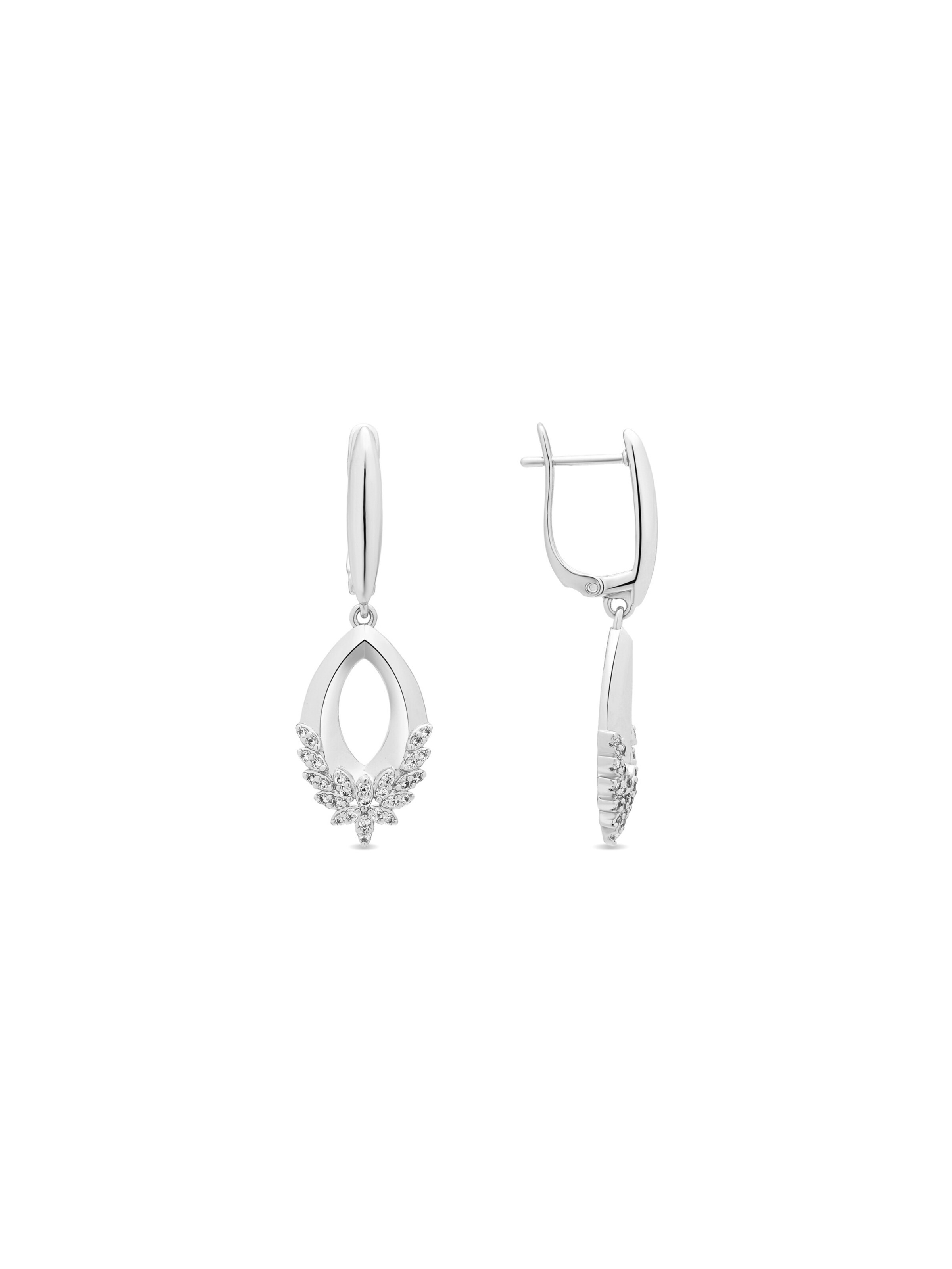 LUXBYLUX Earrings in Silver: front