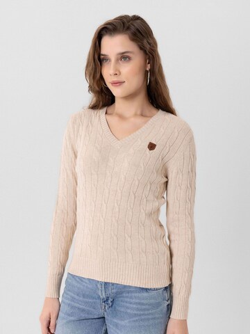 Jacey Quinn Sweater 'Joaquin' in Beige: front