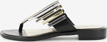 Sandalo di CAFè NOIR in nero: frontale