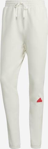Pantaloni sport de la ADIDAS PERFORMANCE pe alb: față