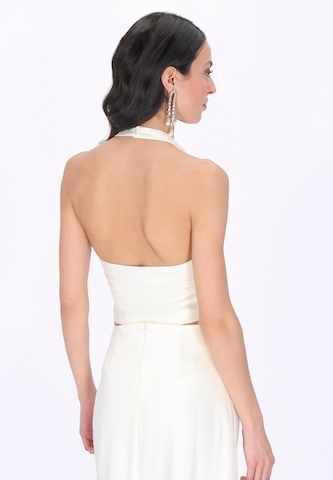 Haut 'Festive' faina en blanc