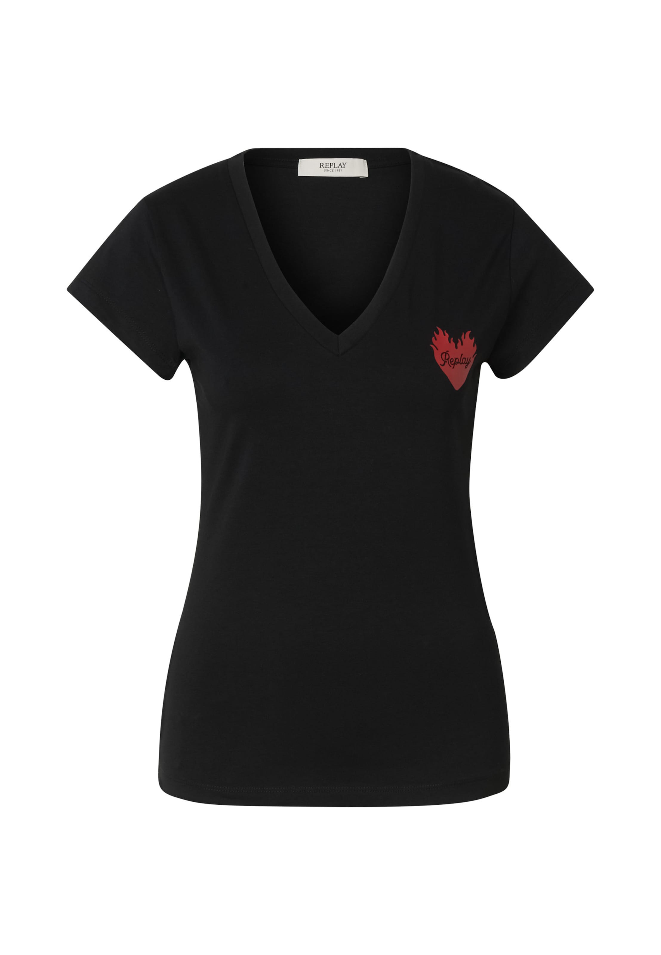 T-shirt REPLAY en noir : devant