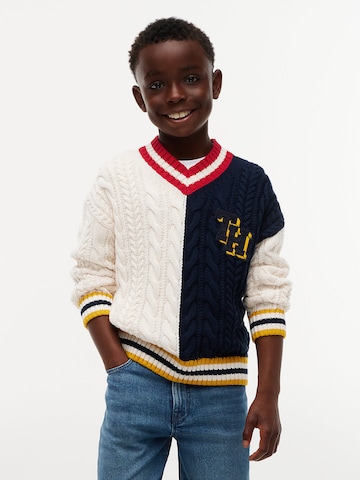 Pull-over TOMMY HILFIGER en beige : devant