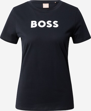 Maglietta 'Elogo' di BOSS Orange in nero: frontale