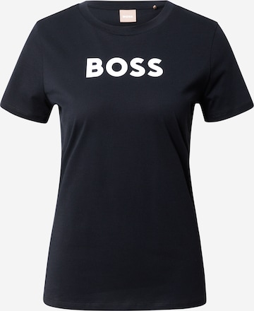 BOSS T-Shirt 'Elogo' in Schwarz: Vorderseite