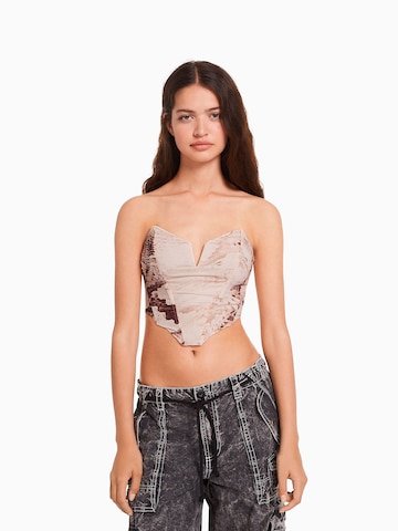 Bershka Top - barna: elől