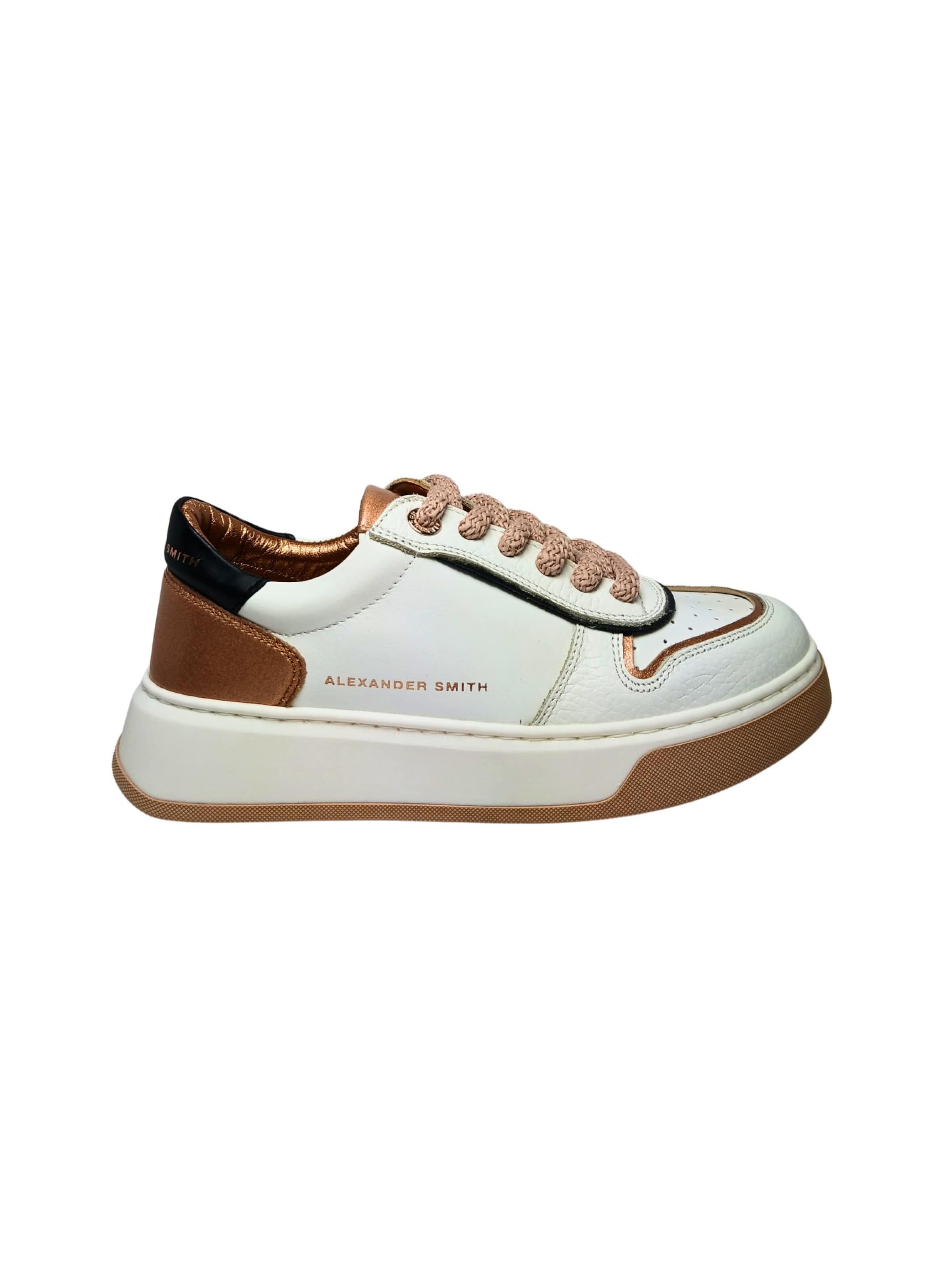 Alexander Smith - Zapatillas deportivas bajas en blanco: frente