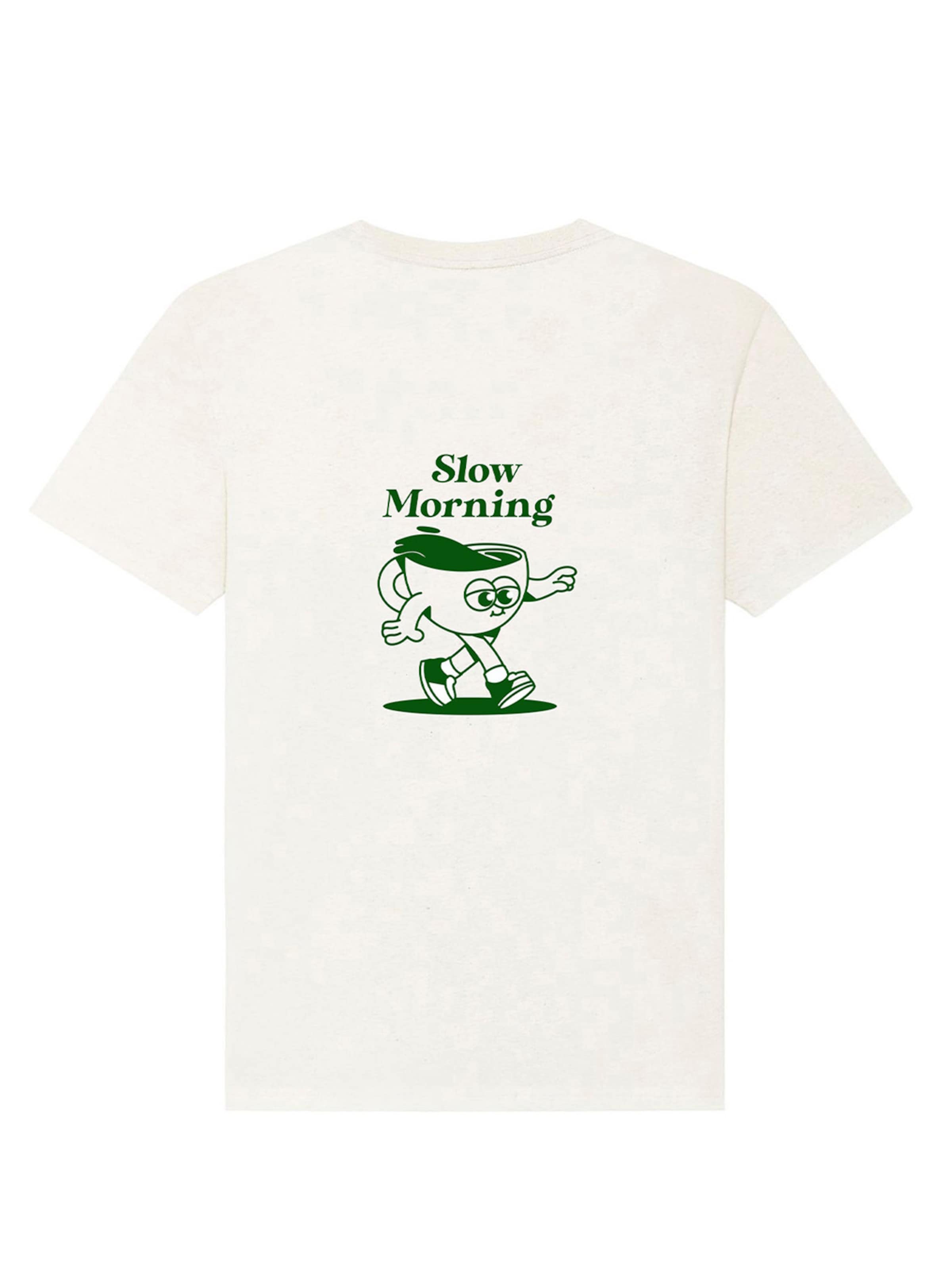 Kultgut Shirt 'Slow Morning' in White: front