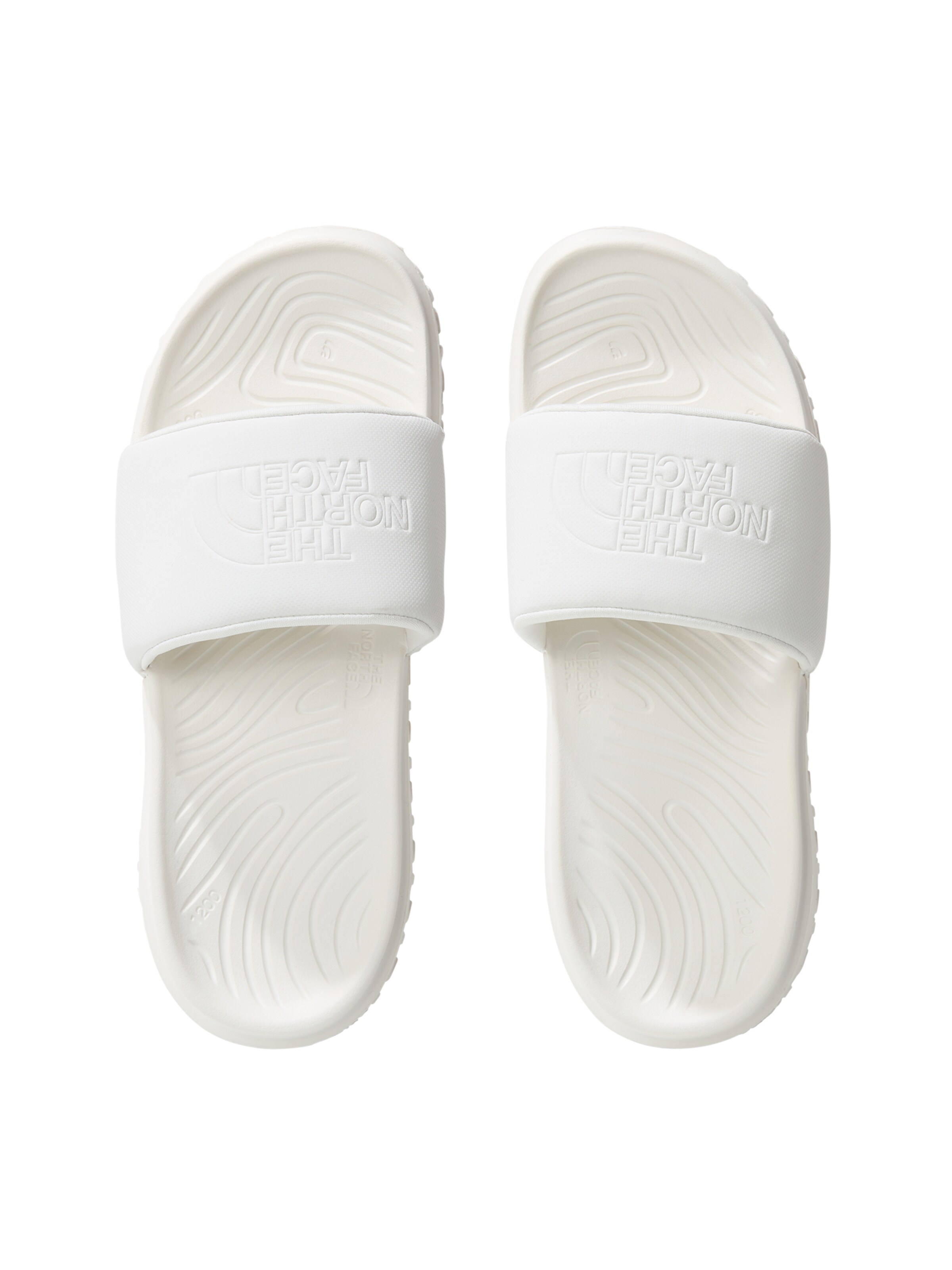 THE NORTH FACE - Zapatos abiertos 'W NEVER STOP CUSH SLIDE' en blanco