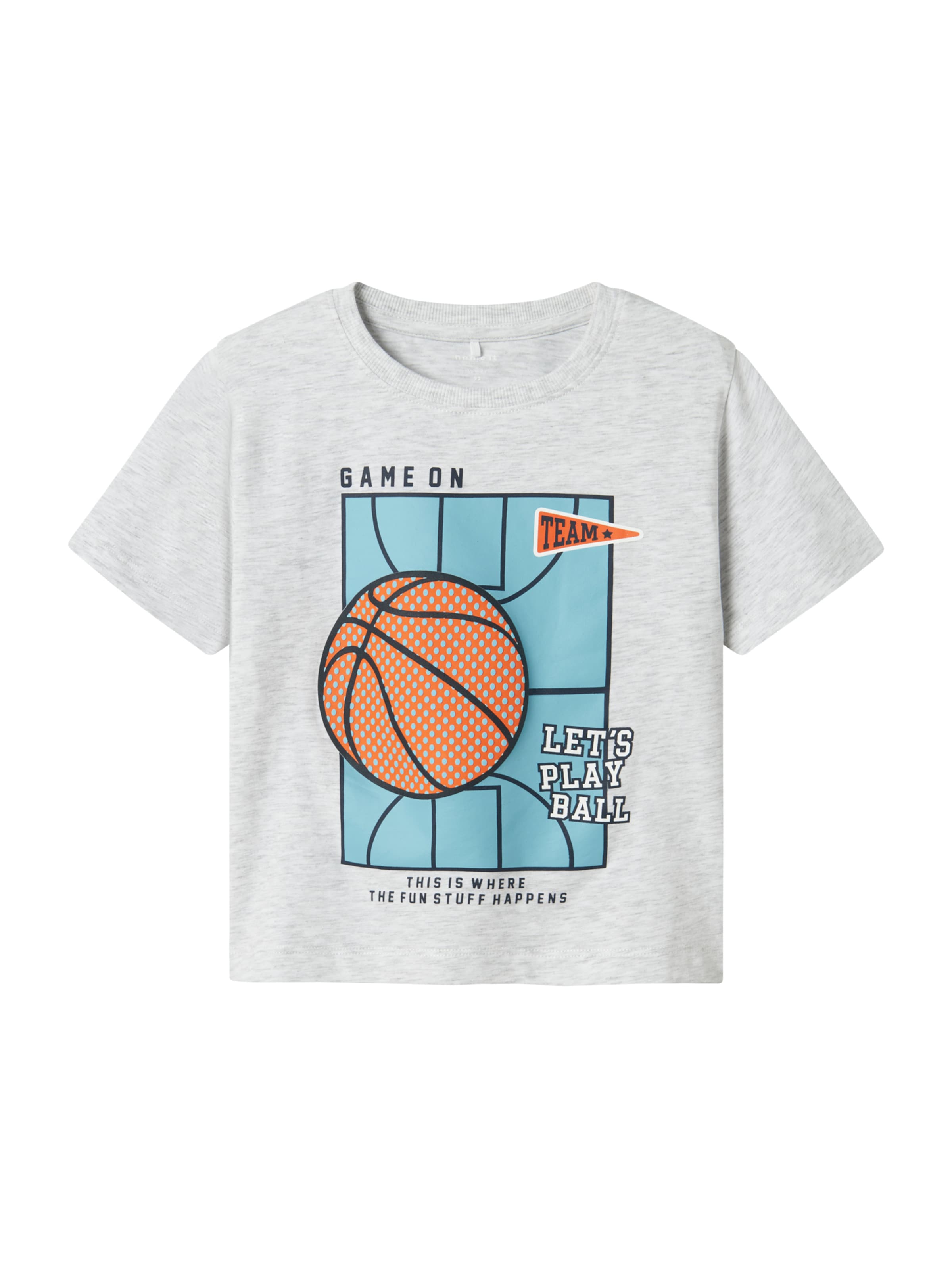 Tricou 'NMMKEITH' de la NAME IT pe gri: față