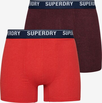 Boxers Superdry en rouge : devant