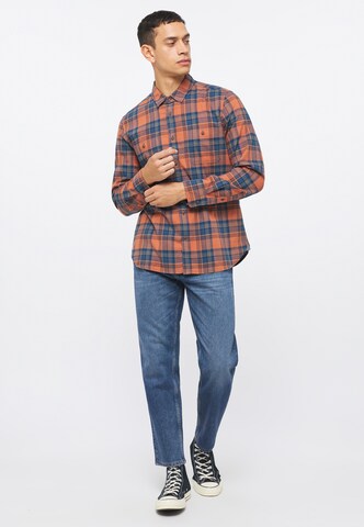 MUSTANG Regular fit Button Up Shirt in Blue