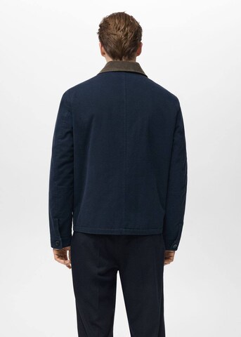 MANGO MAN Übergangsjacke 'Theon' in Blau