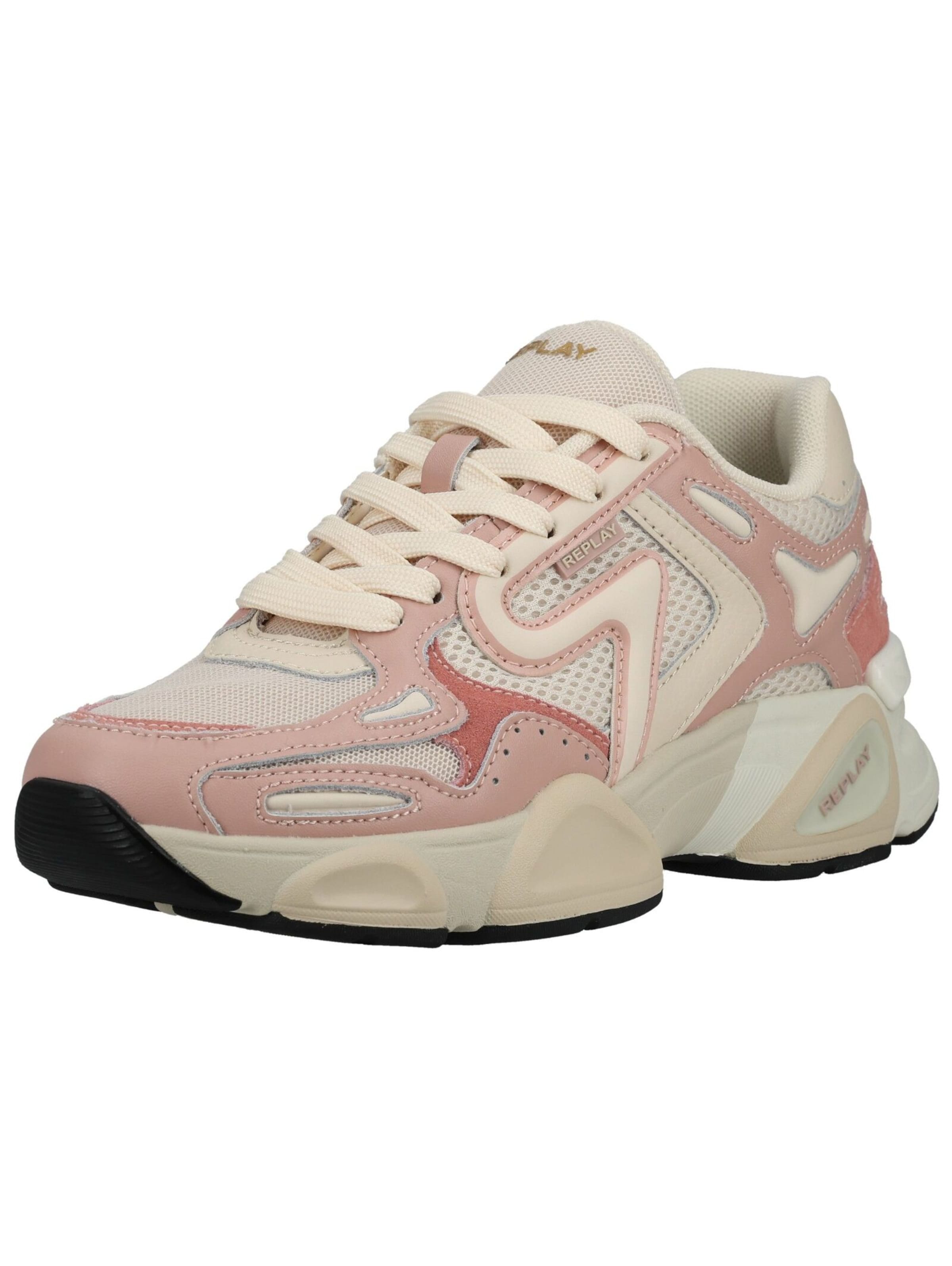 REPLAY Sneaker in creme / silbergrau / magenta / altrosa, Produktansicht