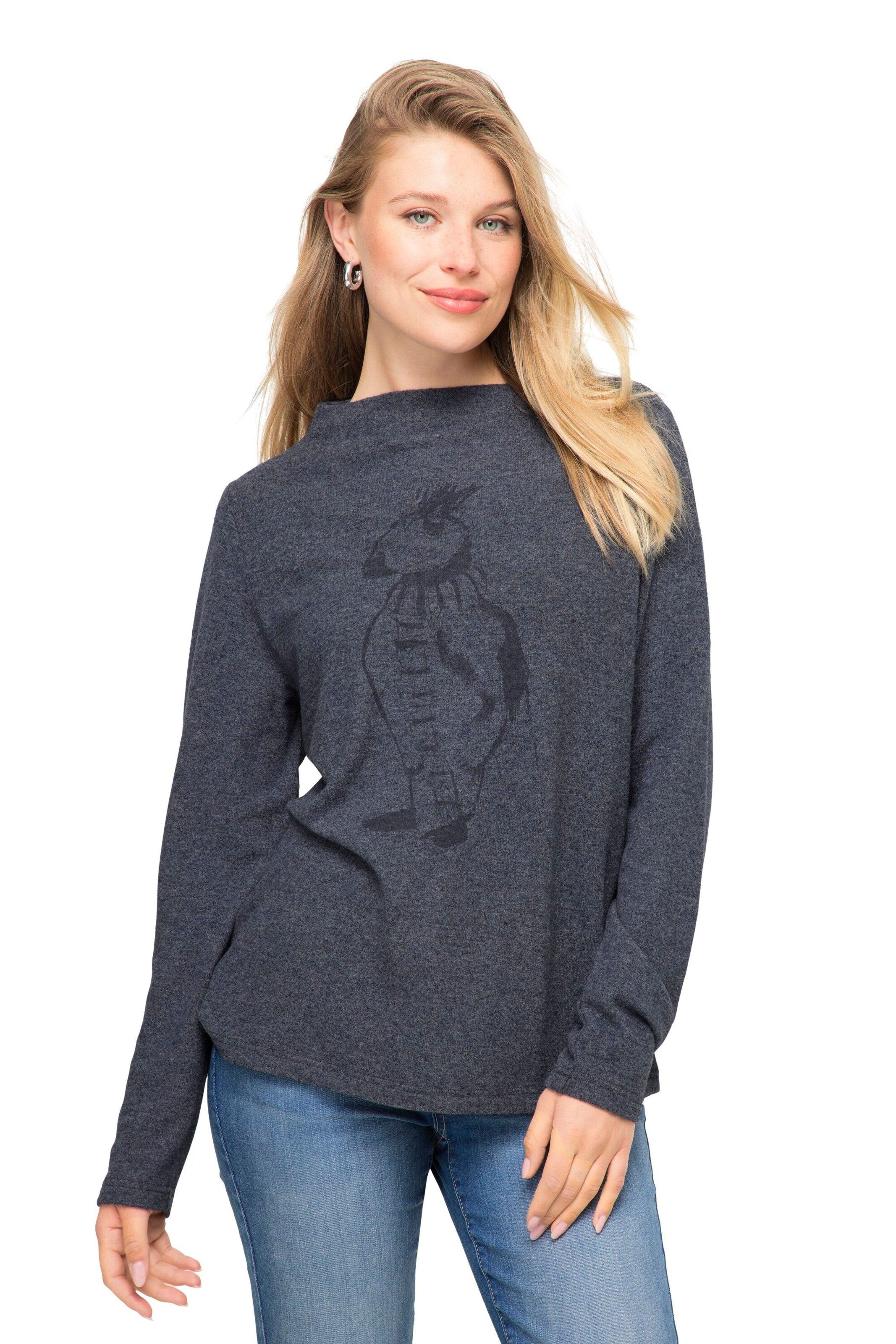 LAURASØN Sweatshirt in Blue: front