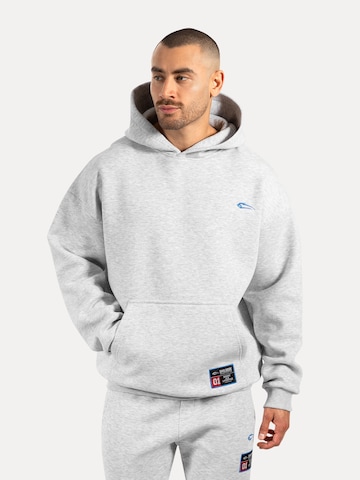 Sweat-shirt 'Rayk' Smilodox en gris : devant