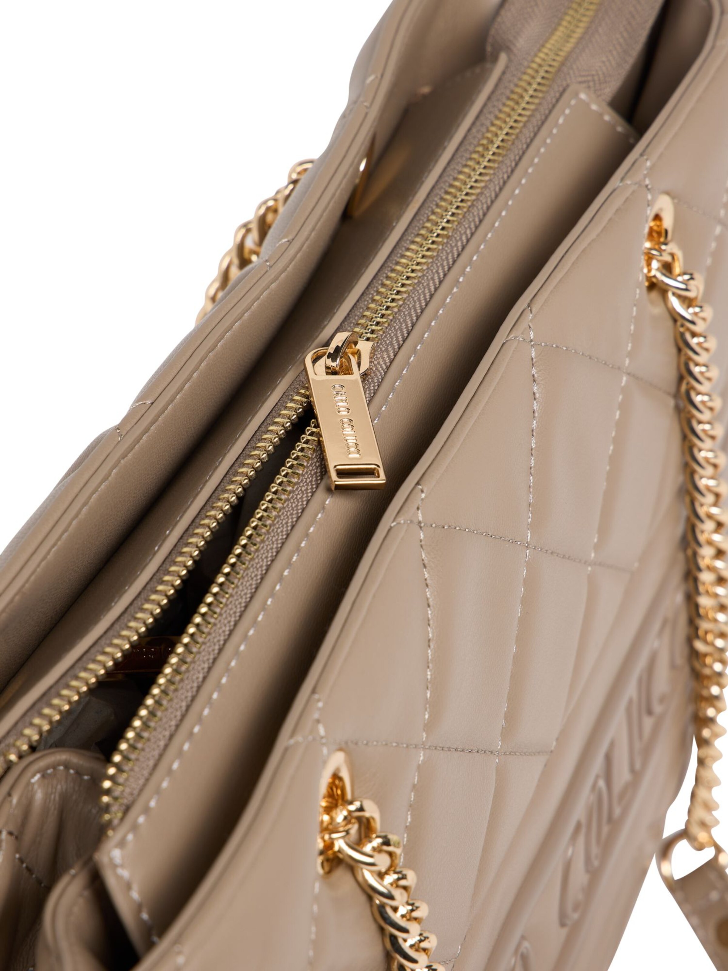 Carlo Colucci Shopper 'Falzin' in Beige