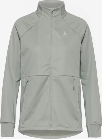 ODLO Athletic Fleece Jacket 'Essential' in Green: front