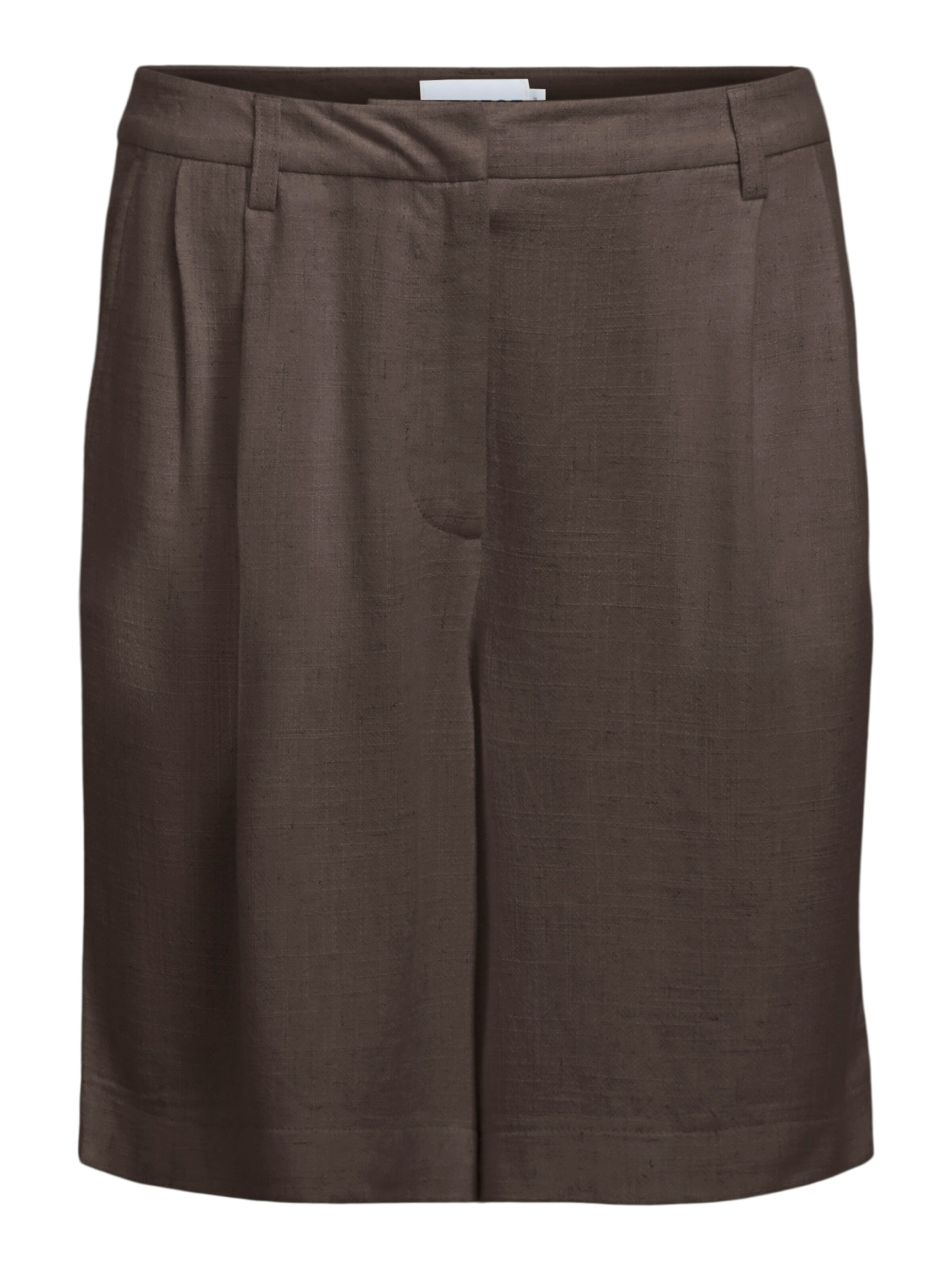 Pantalon à pince 'OBJSANNE' OBJECT en marron : devant