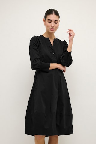 Robe-chemise CULTURE en noir : devant