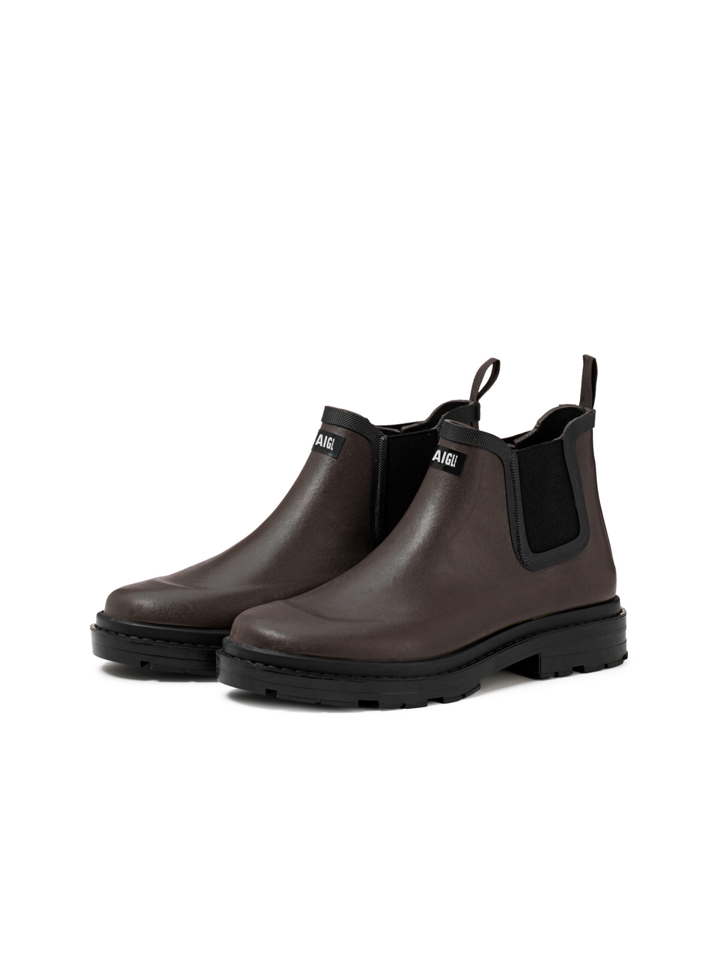 Bottes en caoutchouc AIGLE en marron