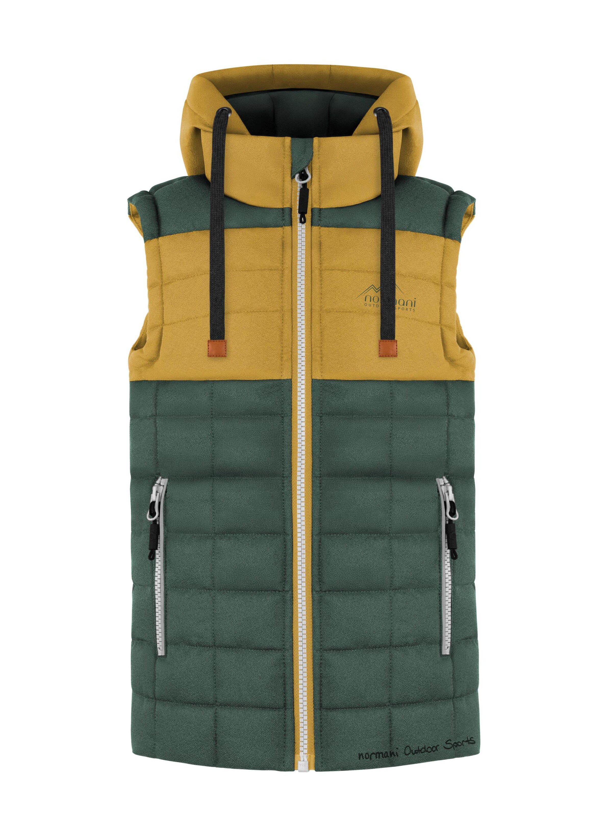 normani Weste 'Larvik' in Gelb: Vorderseite