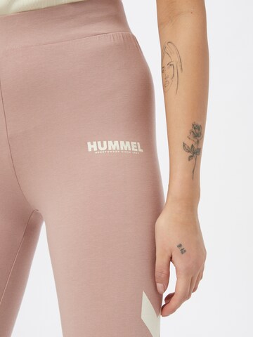 Hummel Skinny Športne hlače | roza barva