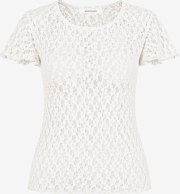 SASSYCLASSY Shirt in Weiß: Vorderseite