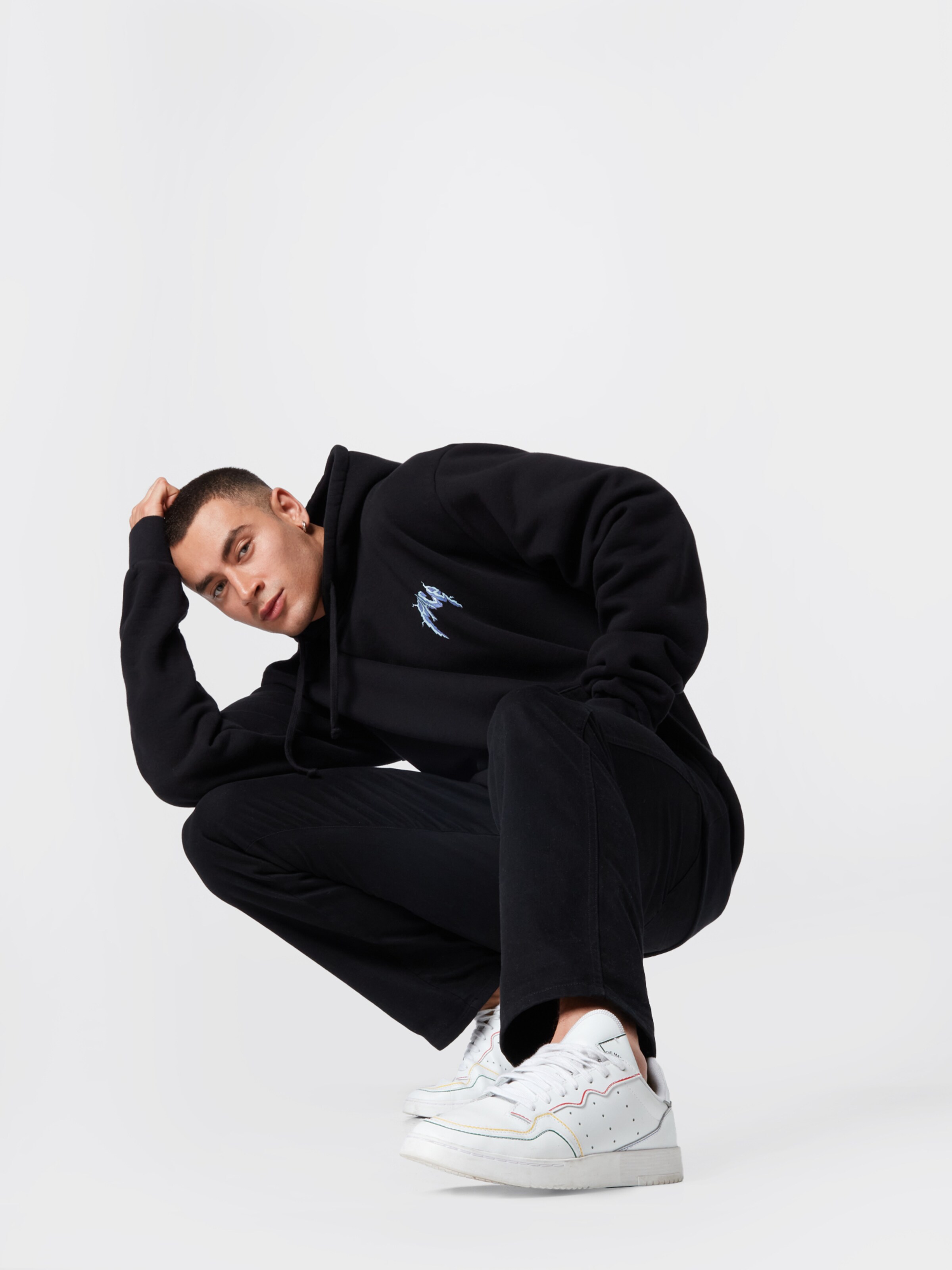 Männer Sweat Pacemaker Sweatshirt 'Ricardo Cavolo' in Schwarz - FS59928 Männer Sweat Pacemaker Sweatshirt 'Ricardo Cavolo' in Schwarz - FS59928