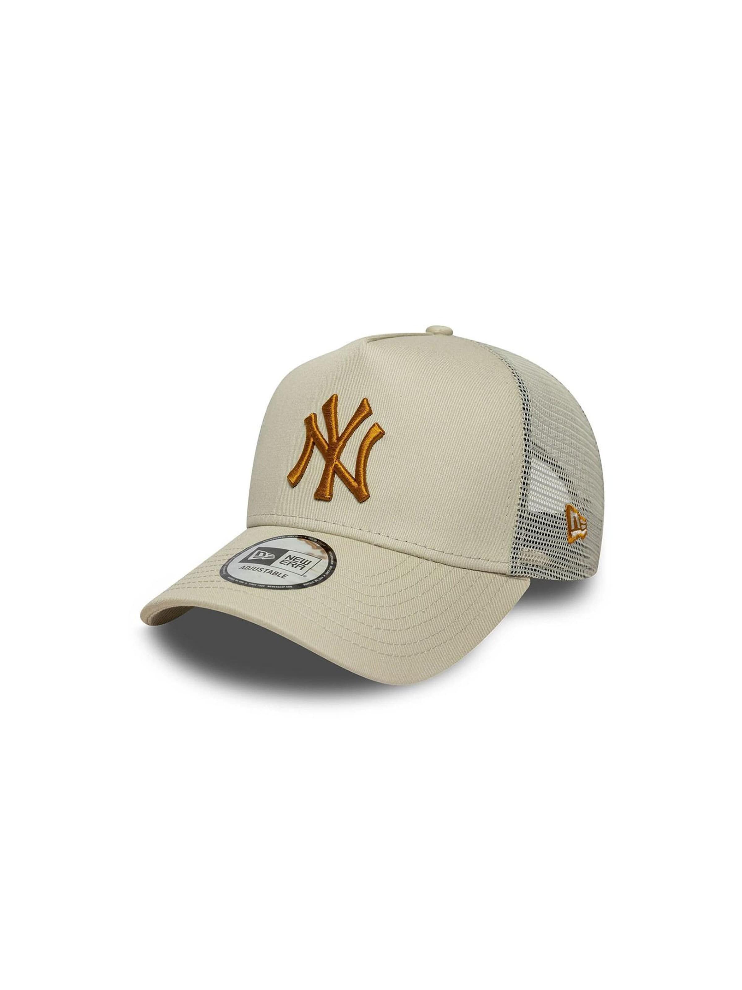 NEW ERA Športová šiltovka '9FORTY New York Yankees MLB Essential' - Béžová: predná strana