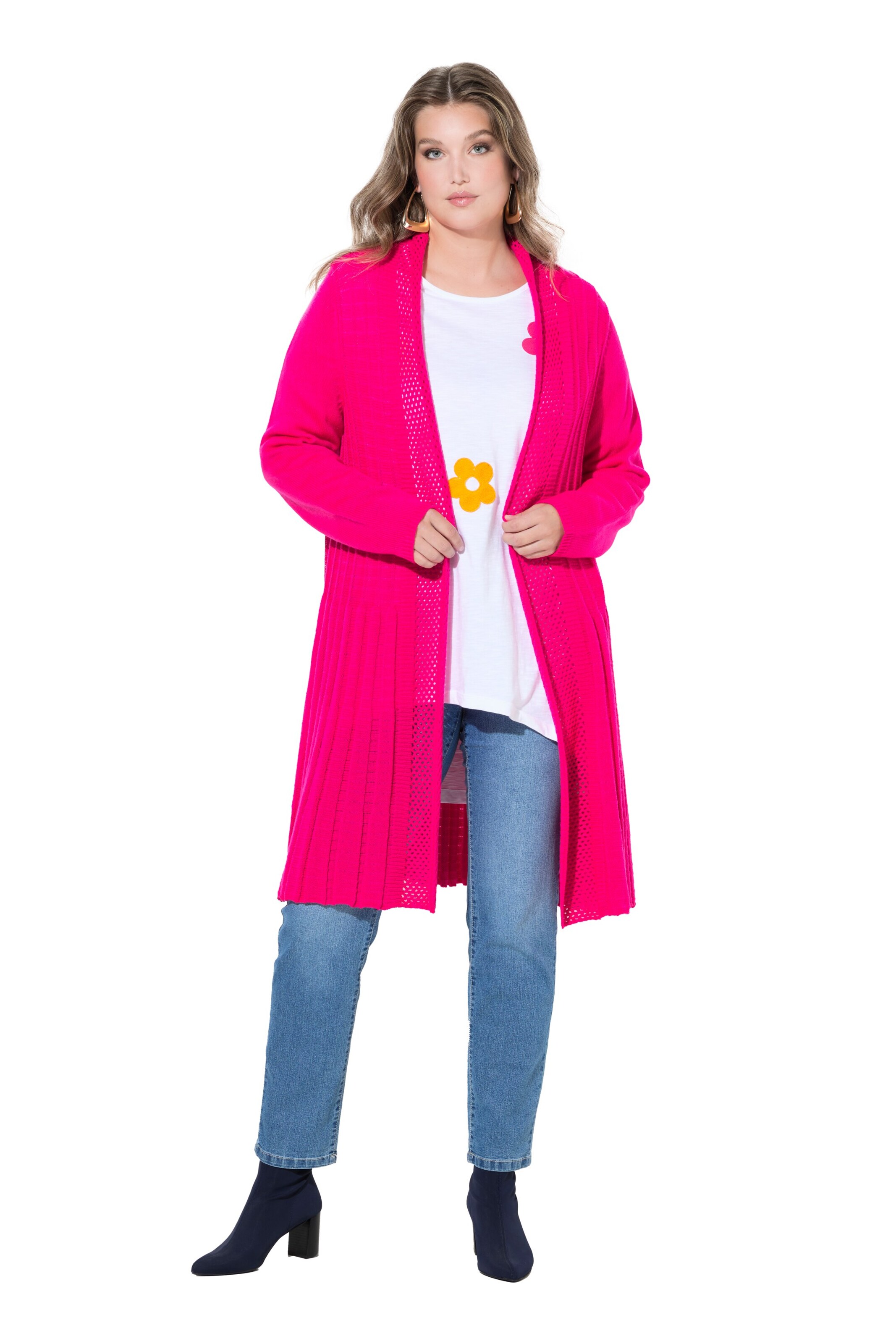 MIAMODA Gebreid vest in Roze