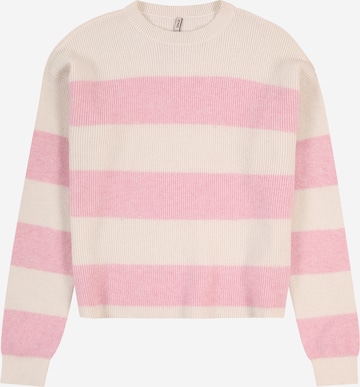 ONLY GIRLS Pullover 'KOGFRANCA' in Weiß: Vorderseite