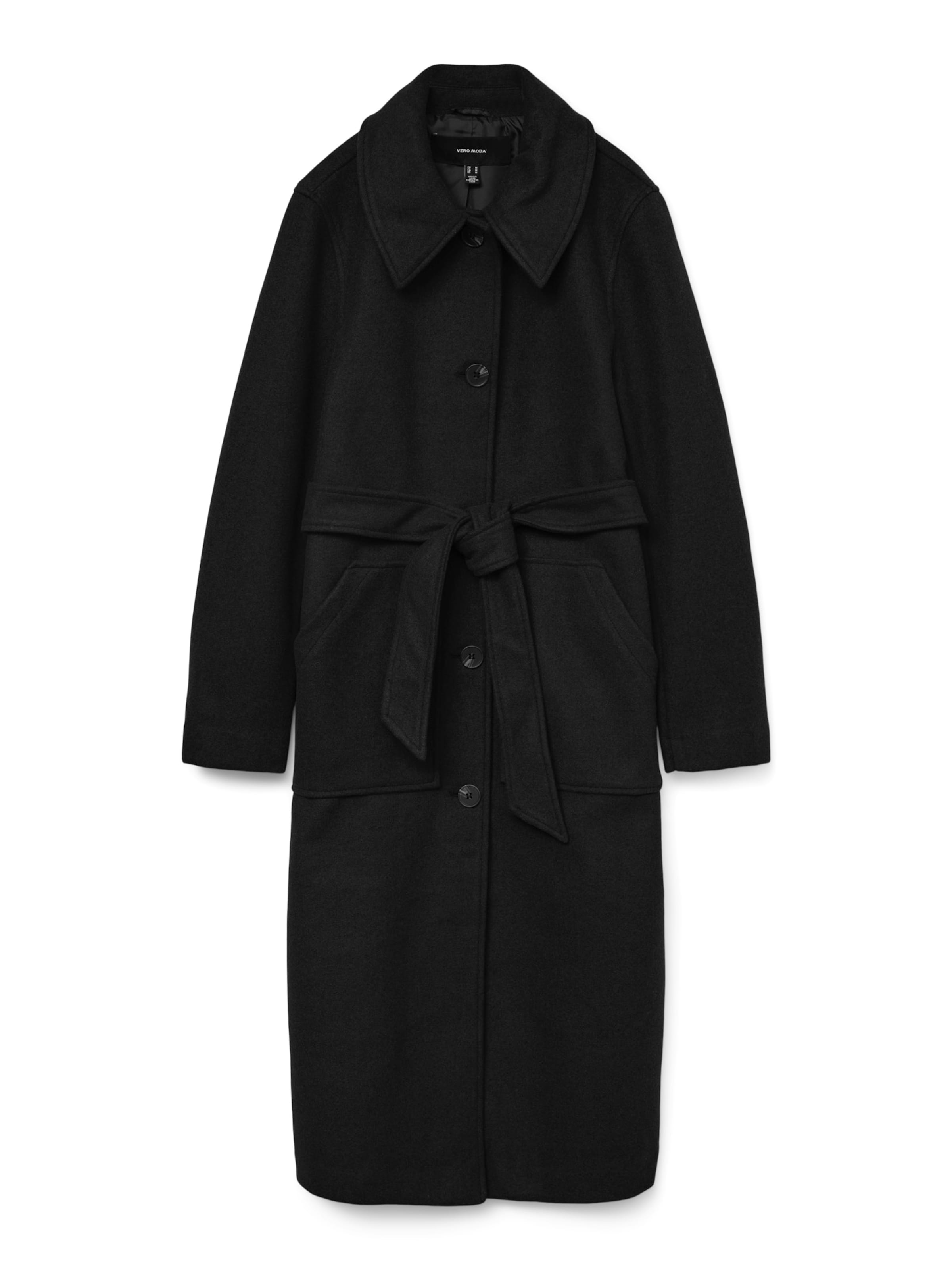 VERO MODA Between-Seasons Coat 'VMFORTUNEPARIS' in Black: front