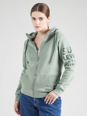 Veste de survêtement 'ASIDA' Sublevel en vert : devant