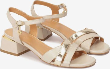 Kazar - Sandalias con hebilla en beige