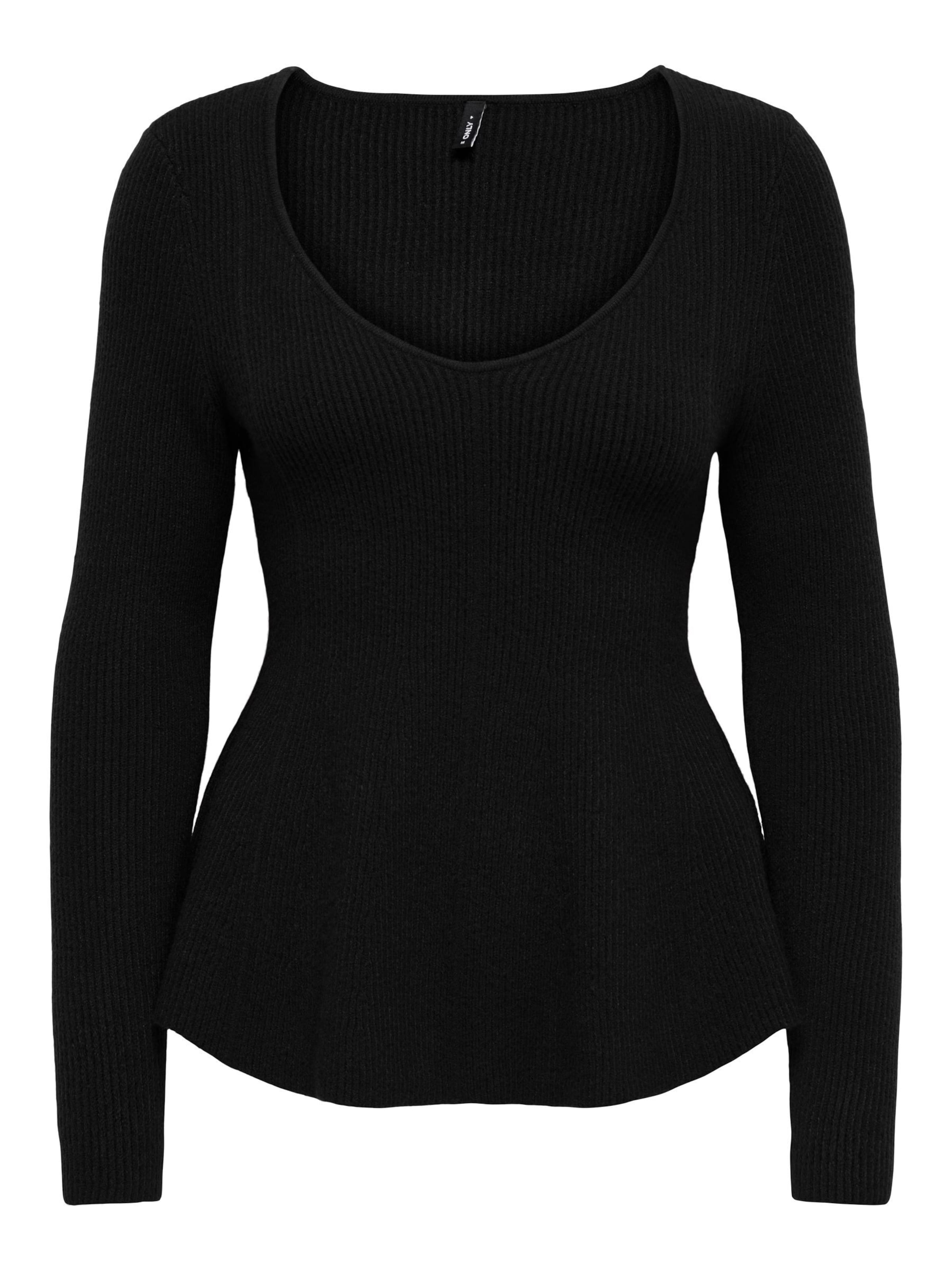 ONLY Trui 'ONLibi' in Zwart: voorkant