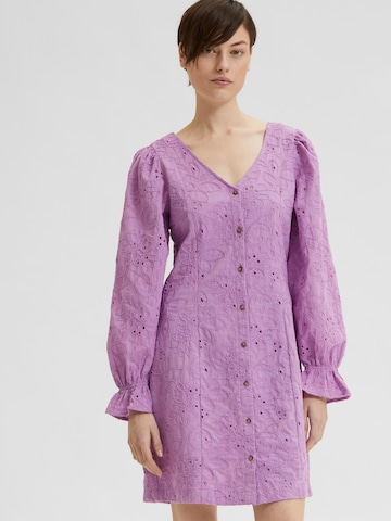 SELECTED FEMME Dress 'Nally' in Purple: front