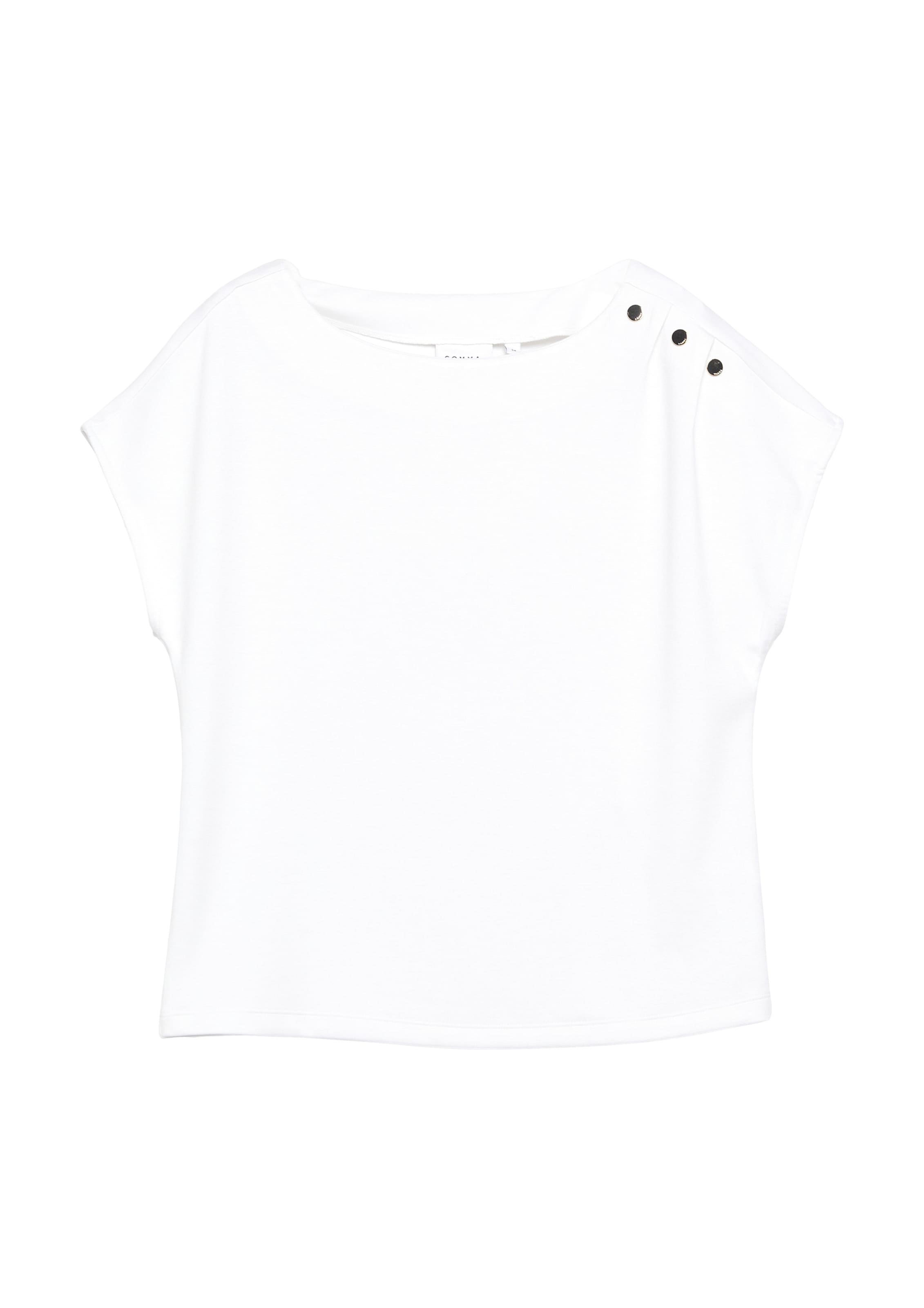 T-shirt COMMA en blanc : devant